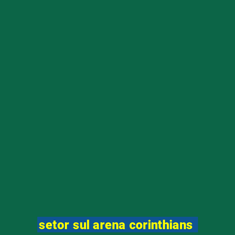 setor sul arena corinthians